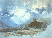 Joseph Mallord William Turner Dolbadern Castle Spain oil painting reproduction